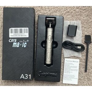Cordless Cutting‎ T-blade Clipper Carving Zero Gap Barber A31